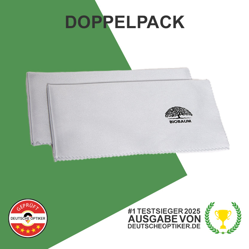 2 XXL Brillenputztuch 35x35 cm (Vorteilspack) - Optikerqualität