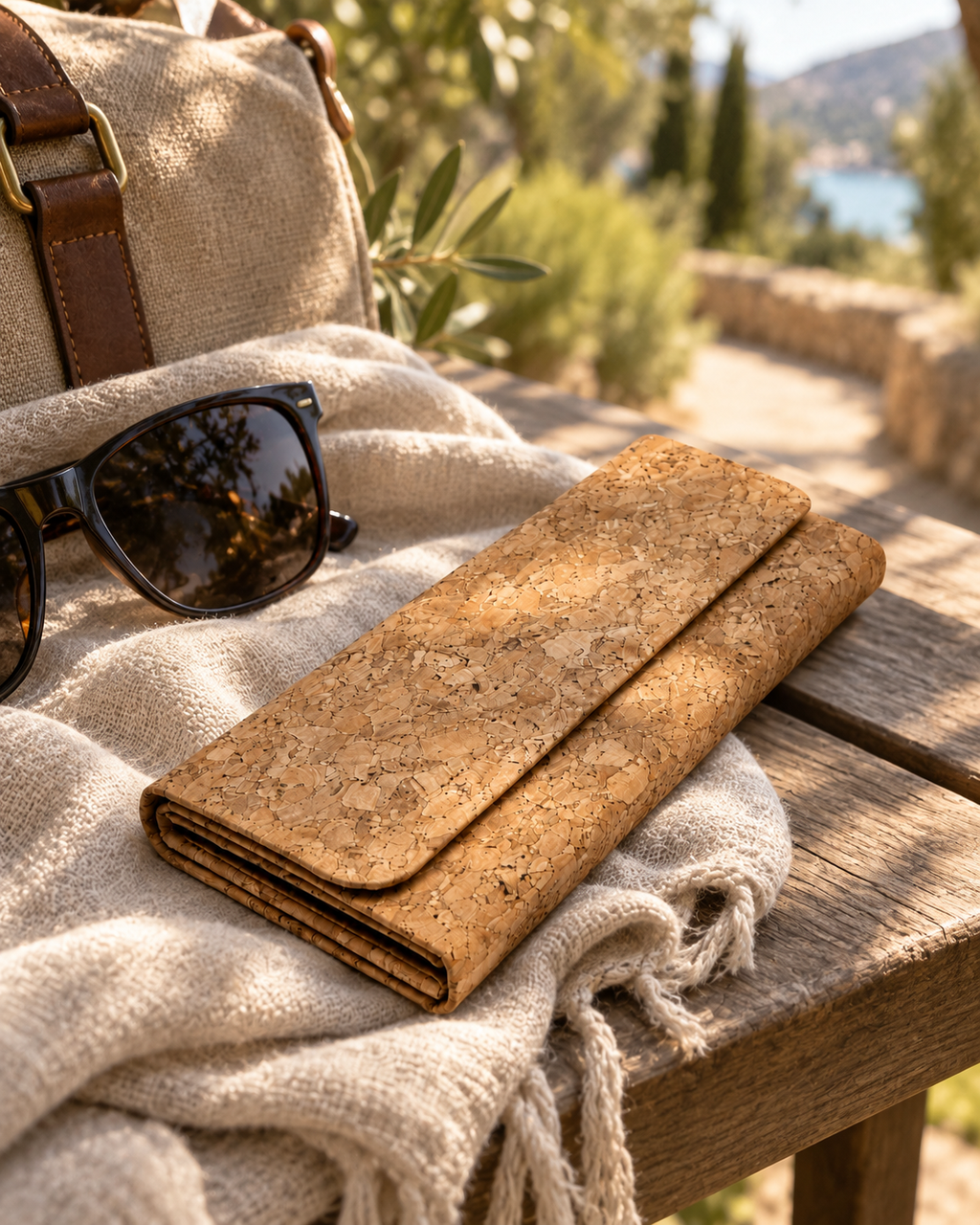 Faltetui aus Kork – für Brillen & Sonnenbrillen