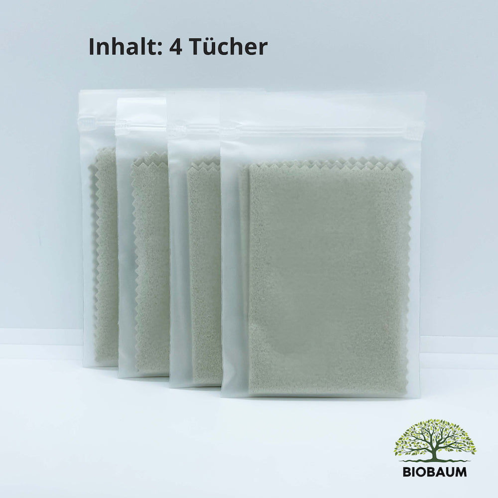 2x Antibeschlag-Tücher für Brillen im Vorteilspack (4x Tücher)