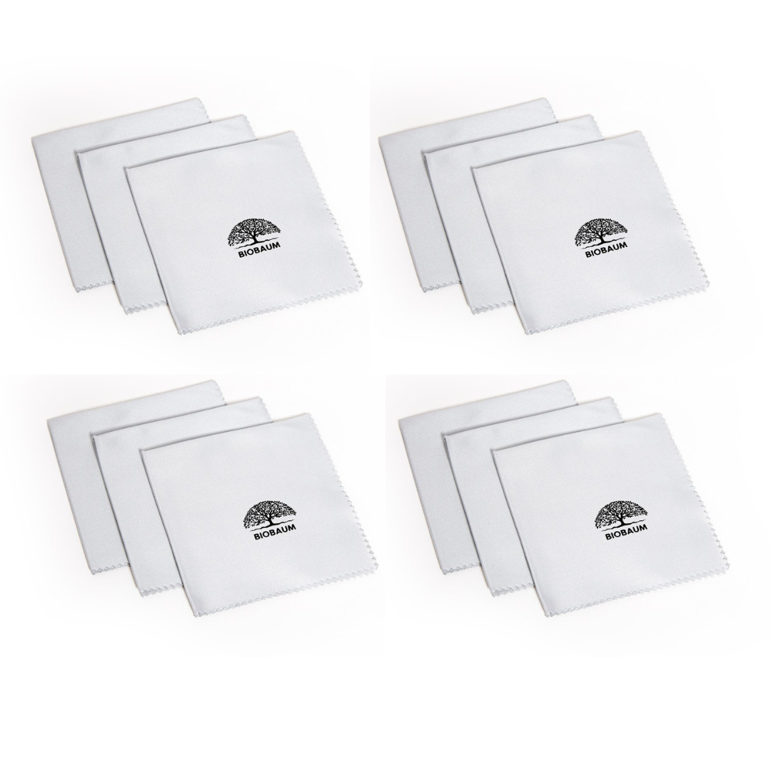 12-er Pack Microfasertuch 20x20 cm in Optikerqualität