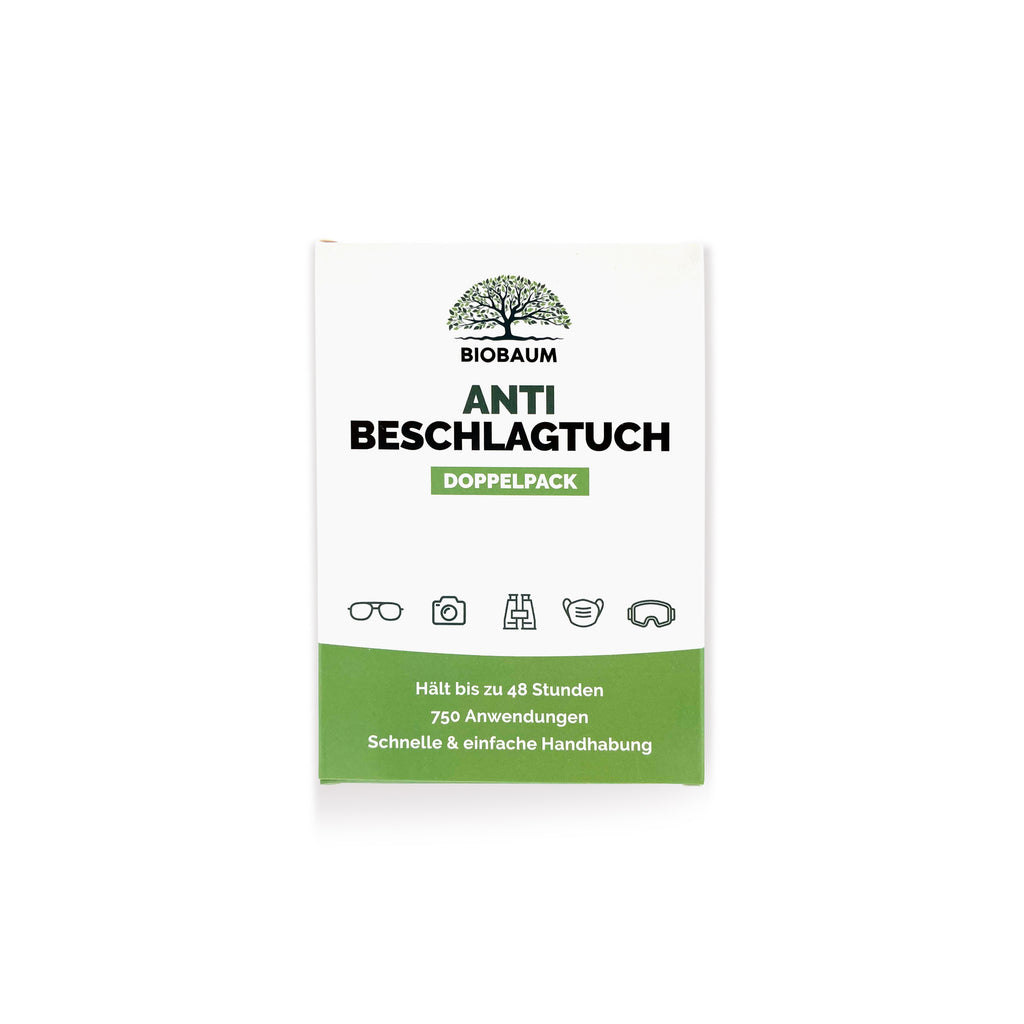 Antibeschlag-Tuch für Brillen (2x Tücher) Doppelpack